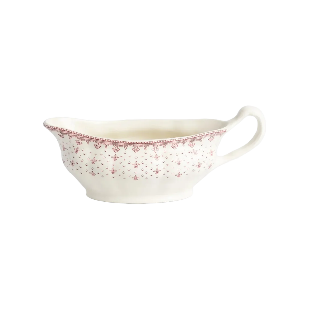 Flor de Lis Rosa Gravy Boat