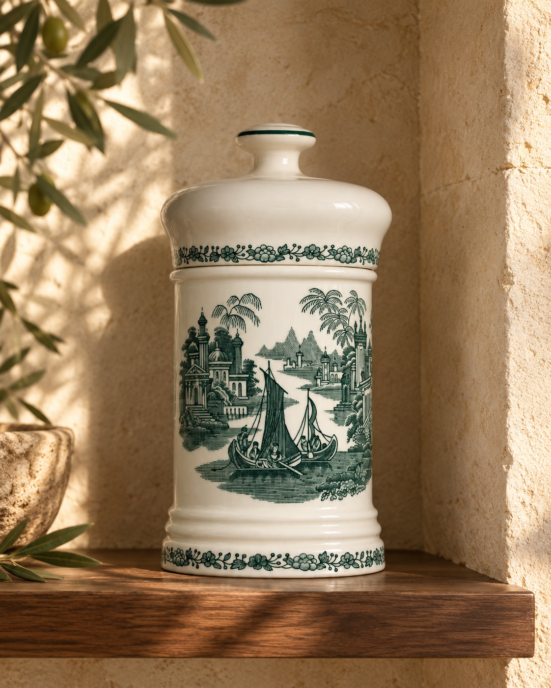 Apothecary jar in Sevillian light