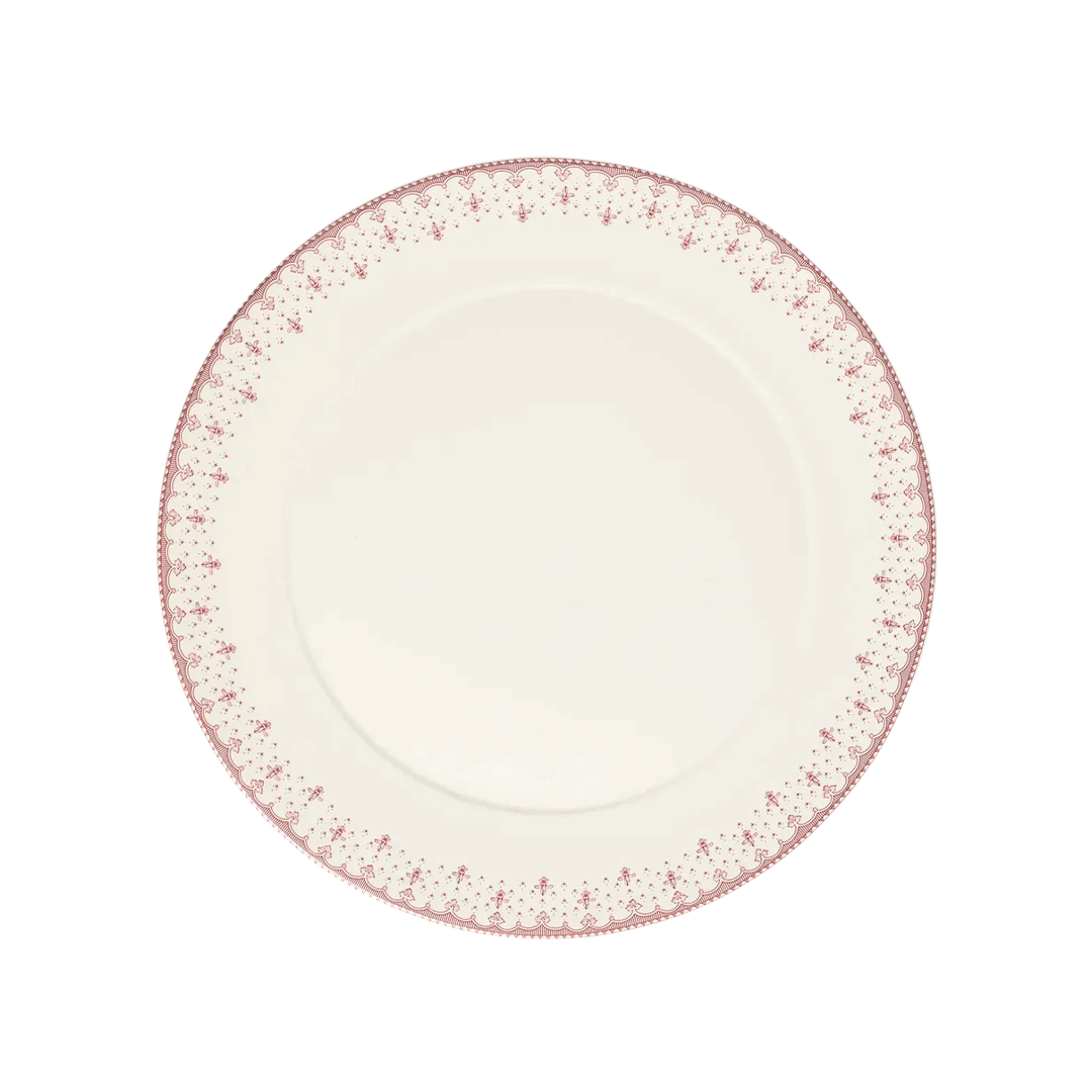 Flor de Lis Rosa Charger Plate
