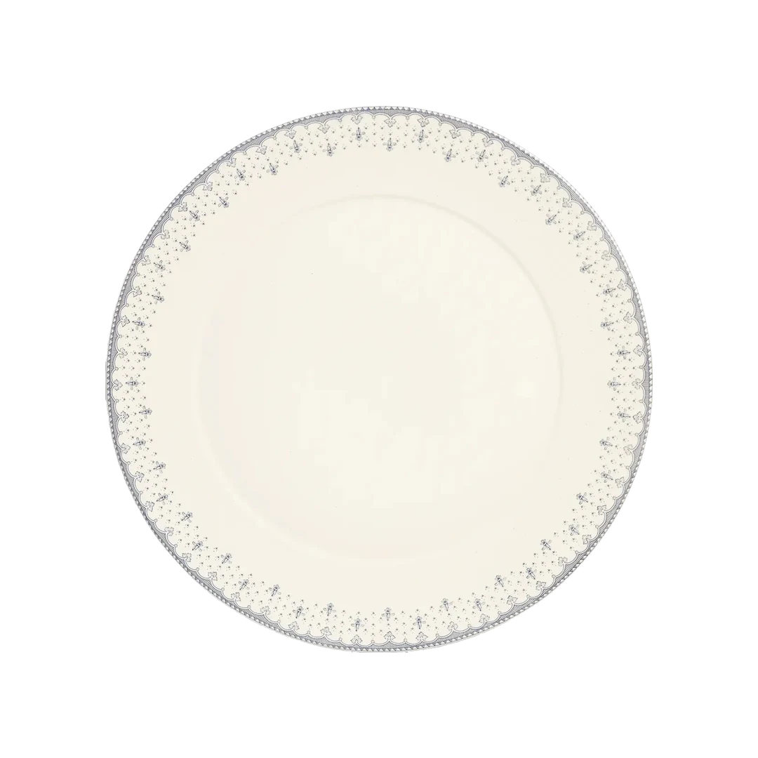 Flor de Lis Azul Charger Plate