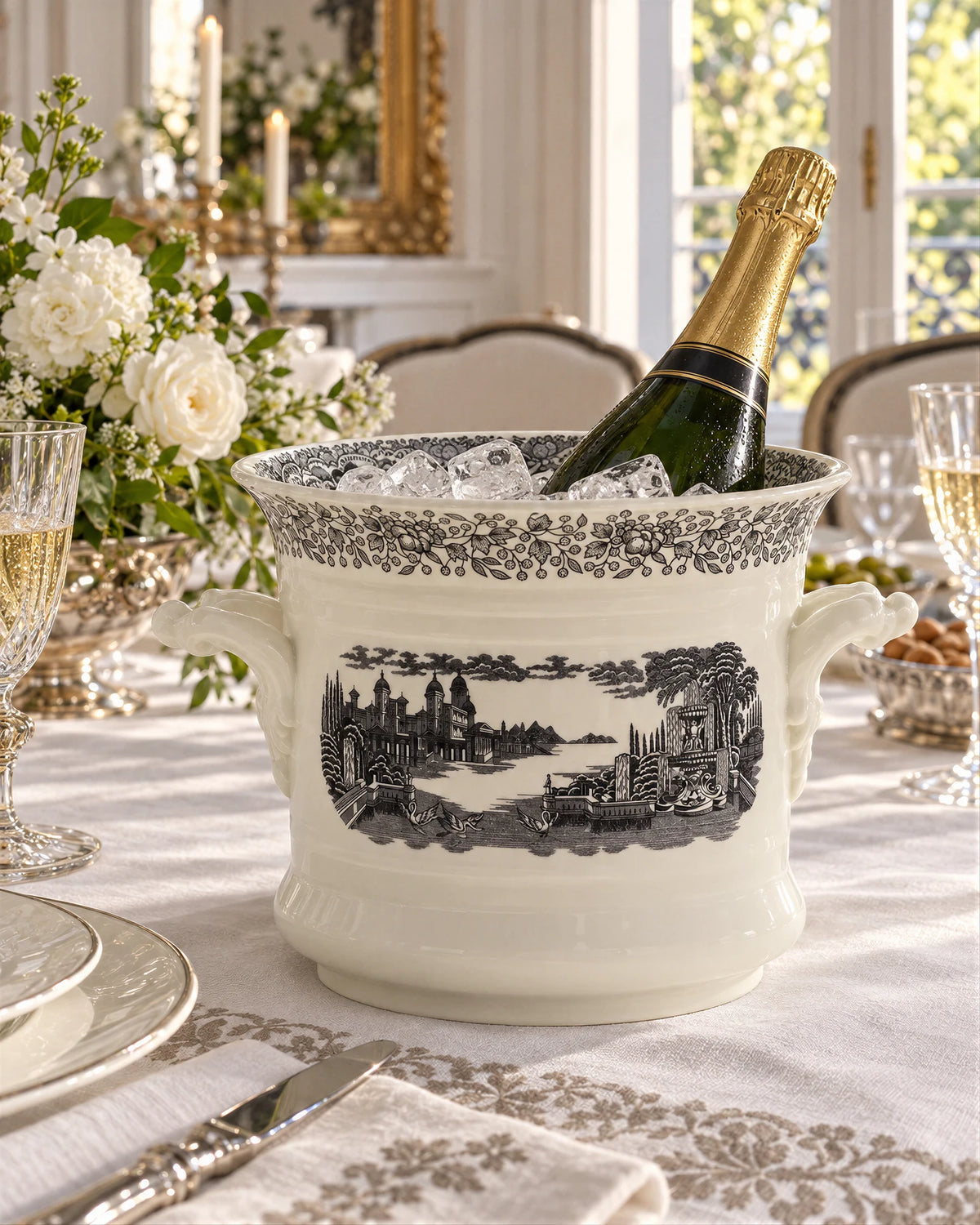 Champanera Negro Vistas