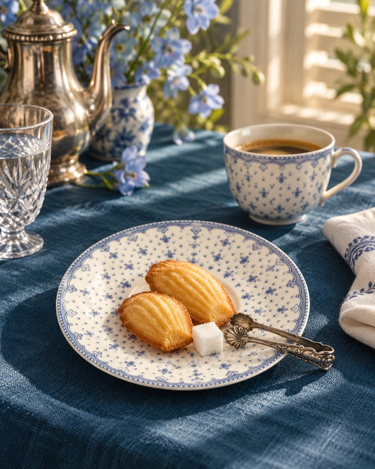 Flor de Lis Azul Consommé/Breakfast Saucer