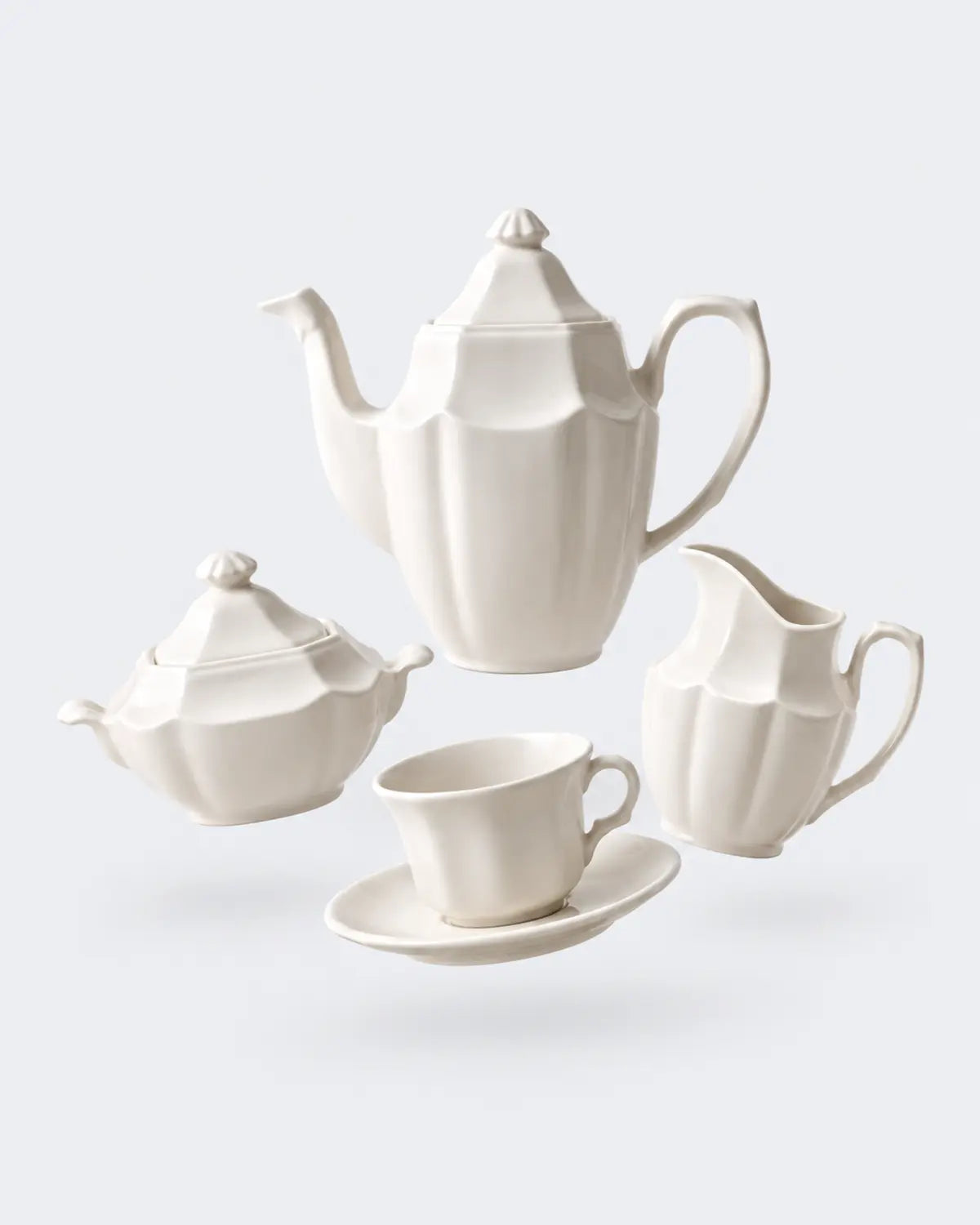 Juego Café Ochavada Blanco