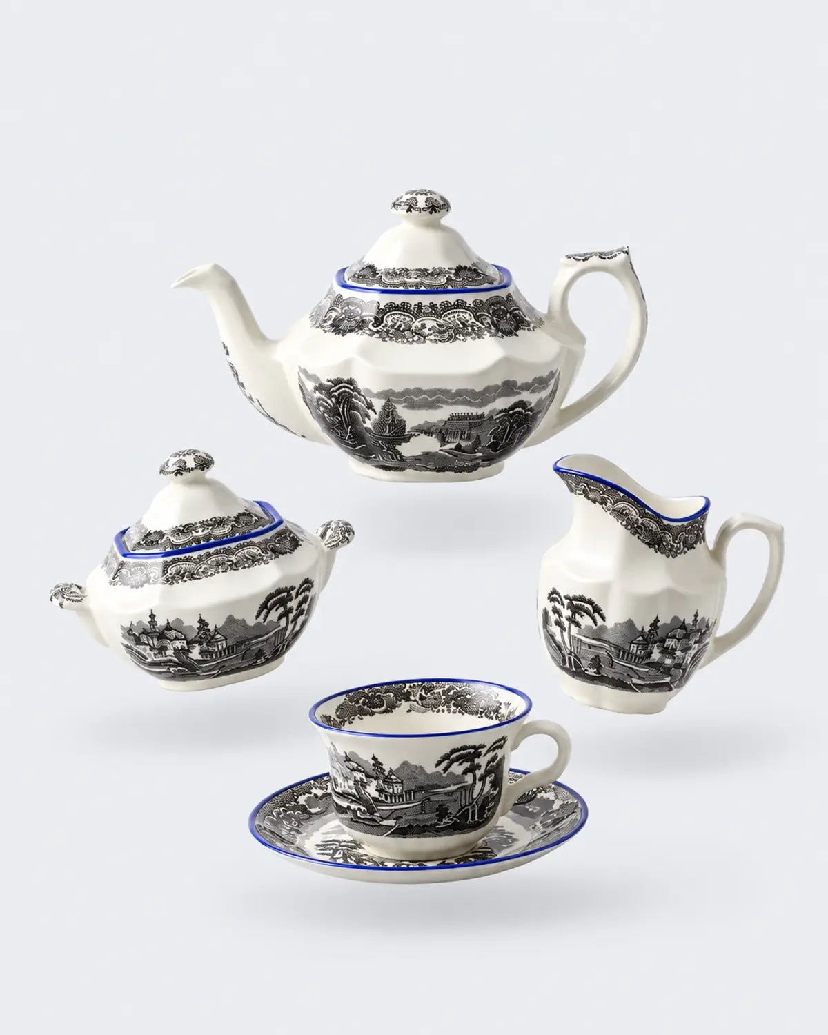 N. Vistas Azul A. Stewart Tea Set