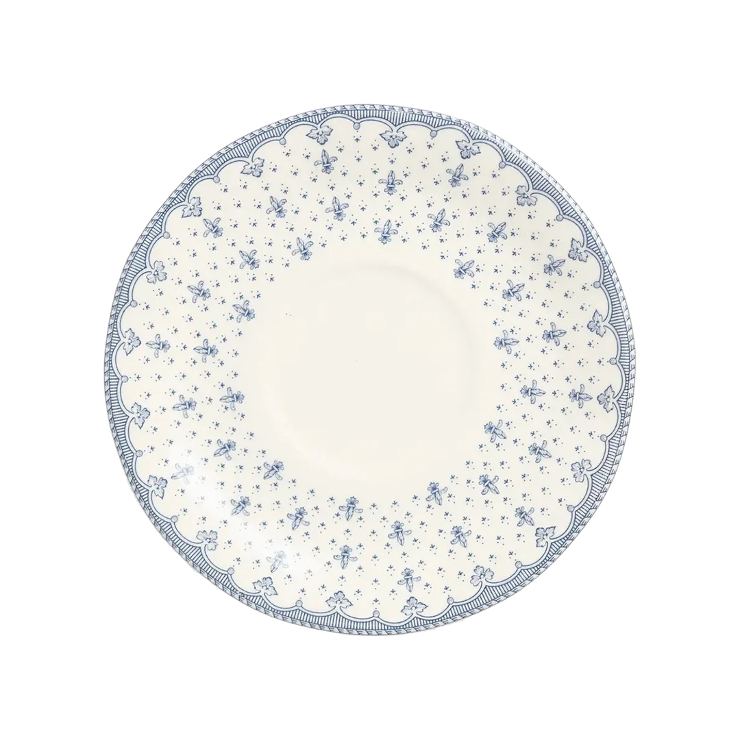 Flor de Lis Azul Consommé/Breakfast Saucer