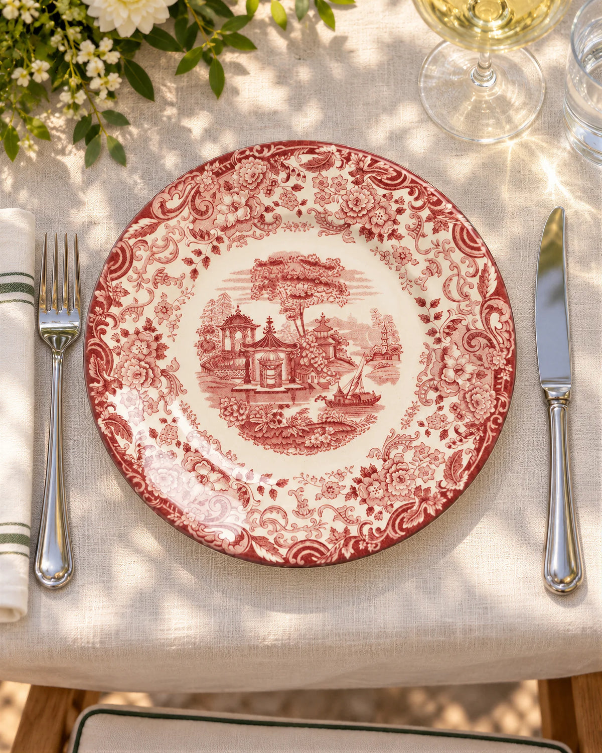Plato Llano 202 Rosa