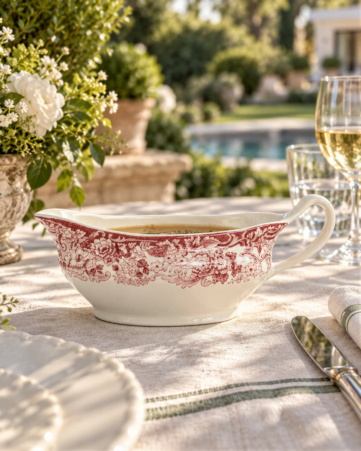 202 Rosa Gravy Boat