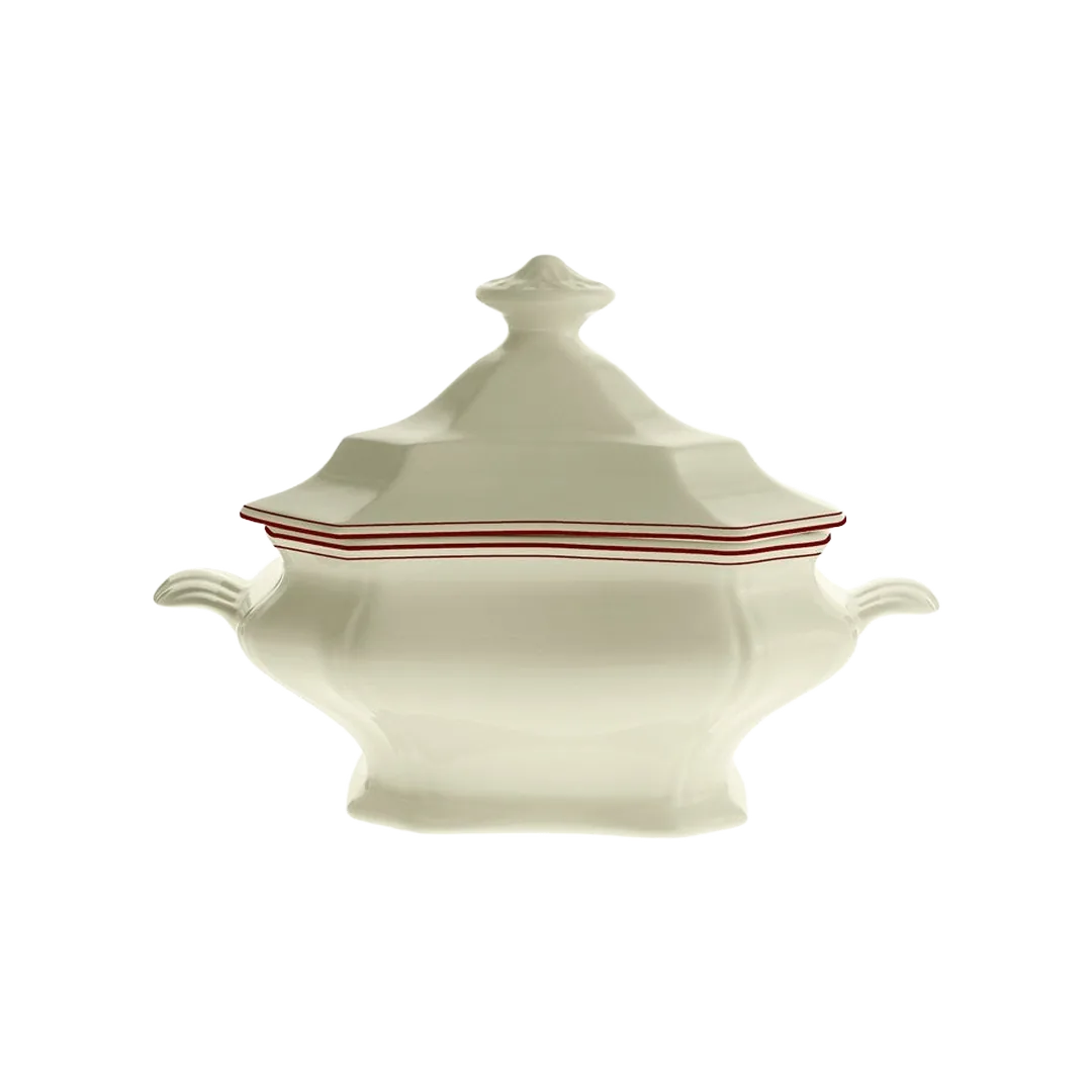 Basic Line Red Soup Tureen