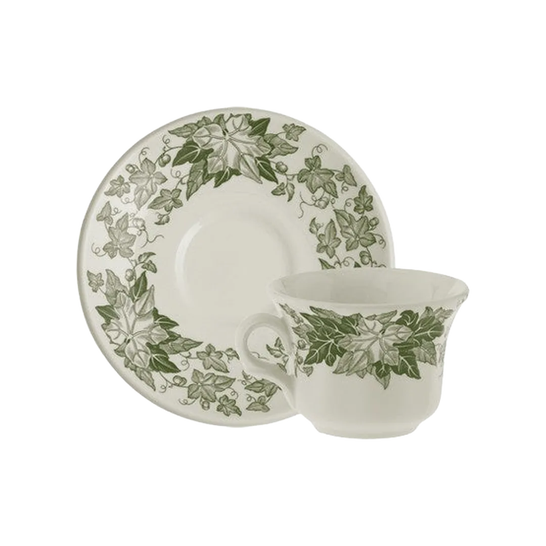 Taza Café Con Platillo Yedra