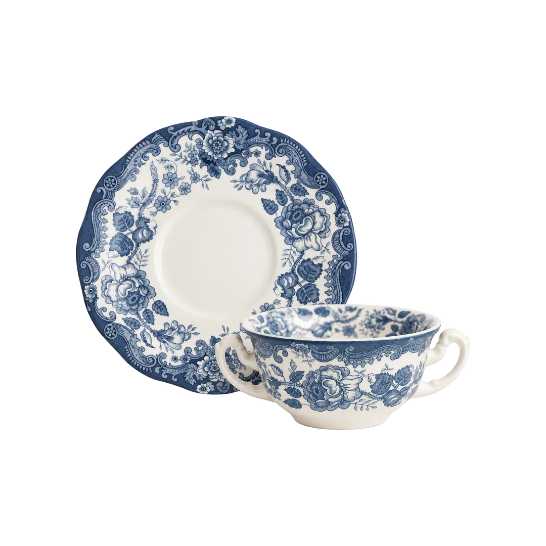Taza Consomé Con Platillo Ceilán