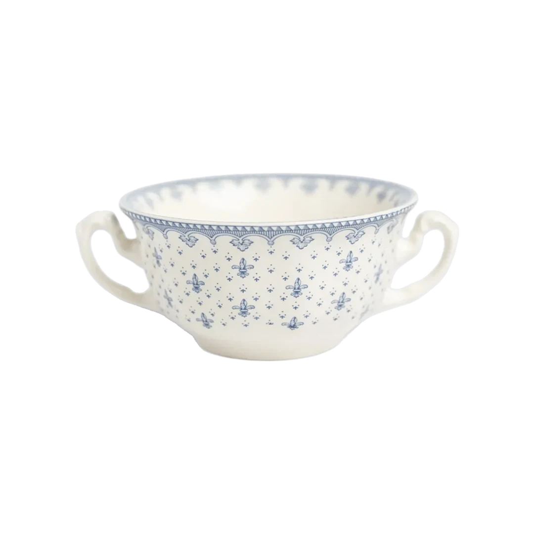 Flor de Lis Azul Consommé Cup