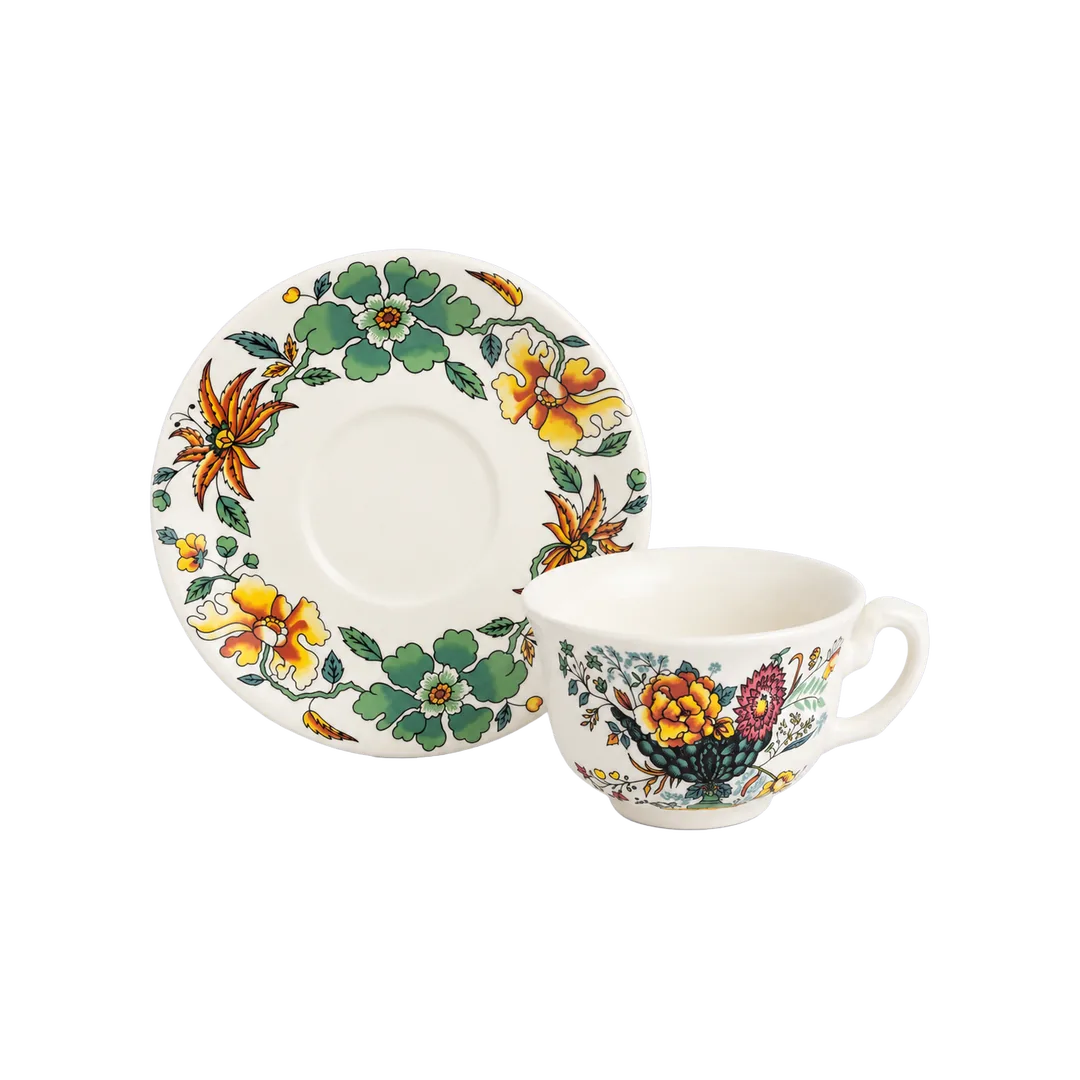 Taza Desayuno Con Platillo Bellavista