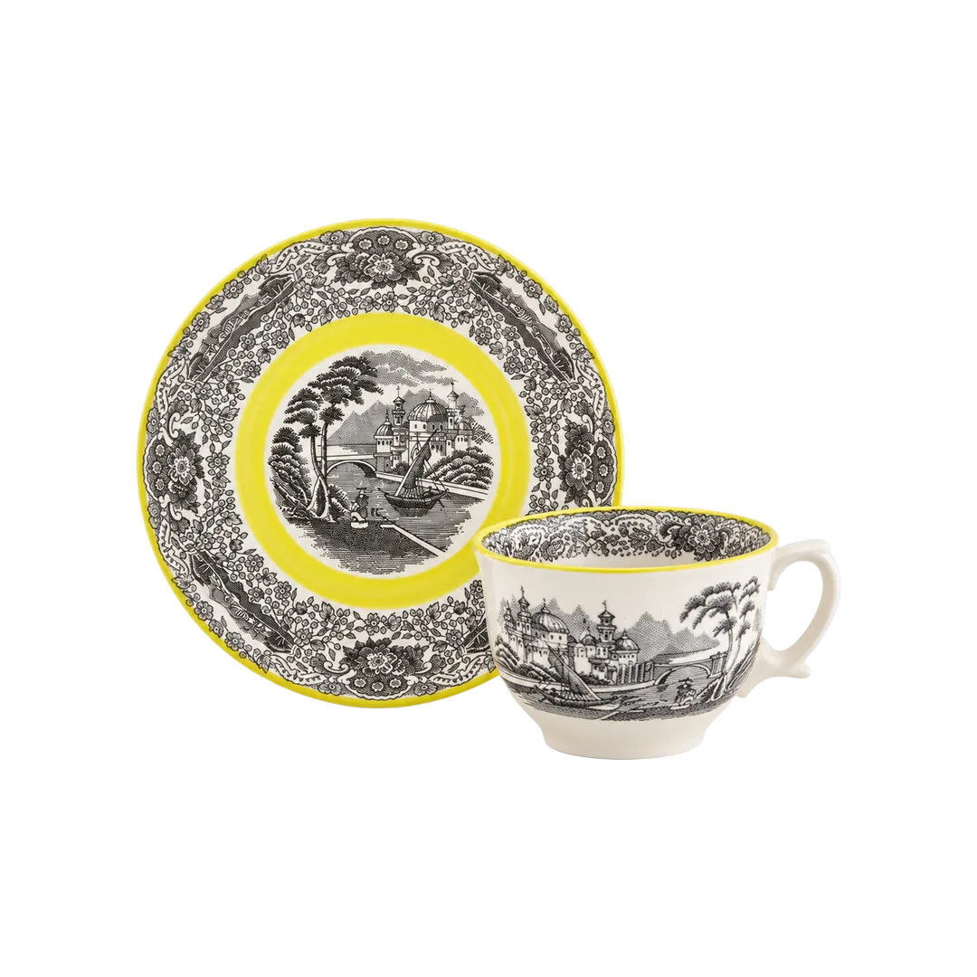 N. Vistas Amarillo A. Stewart Breakfast Cup and Saucer