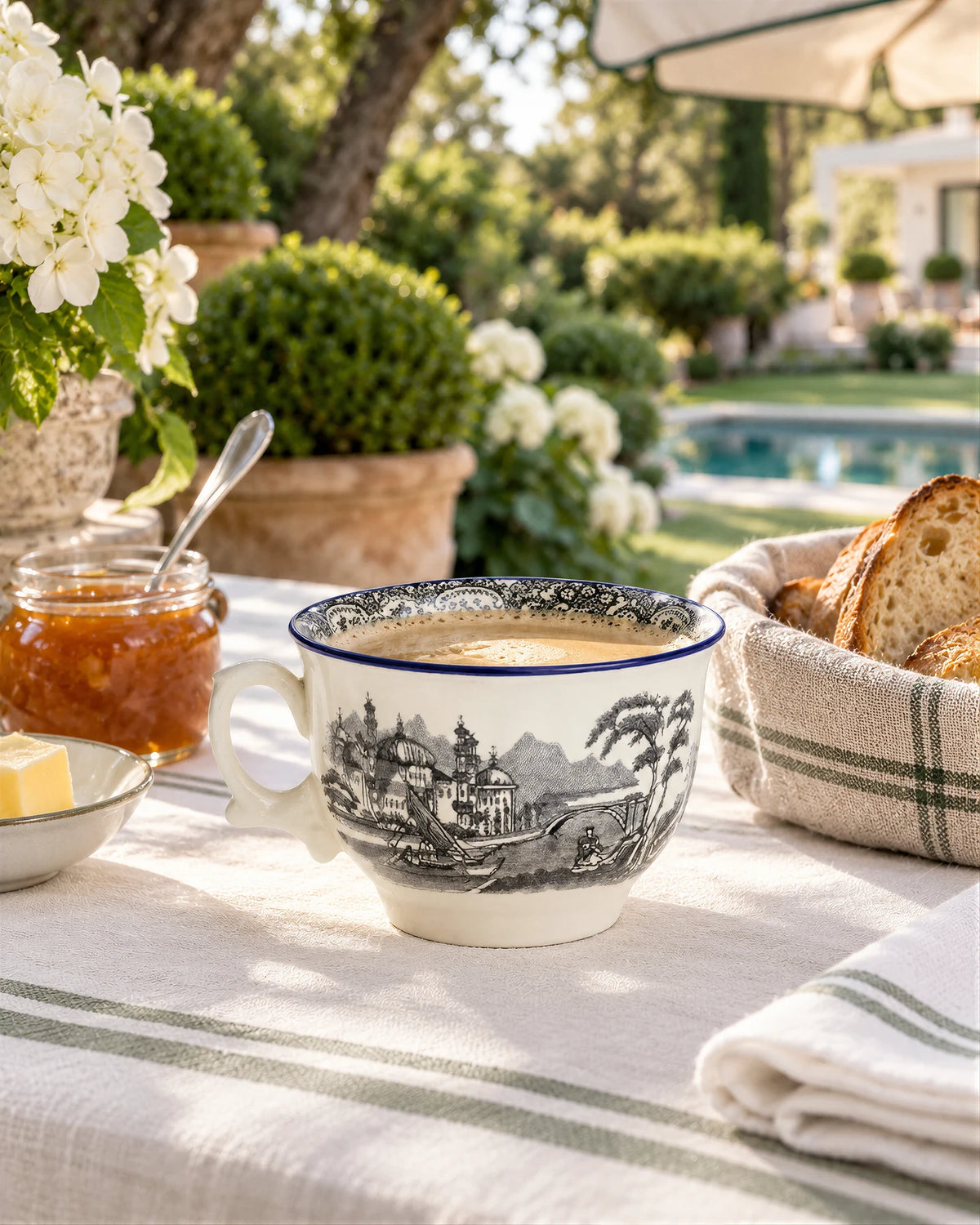 Taza Desayuno N. Vistas Azul A. Stewart