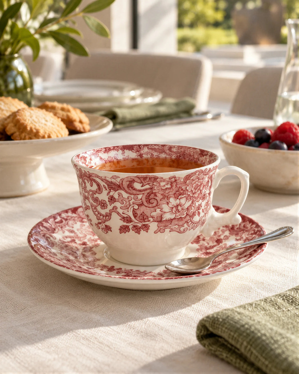 Taza Té Con Platillo 202 Rosa