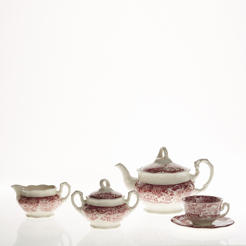 Juego de té de 27 piezas colección 202 Rosa