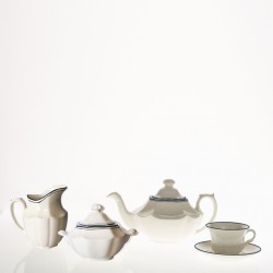 Juego de té de 15 piezas colección Basic Line Blue