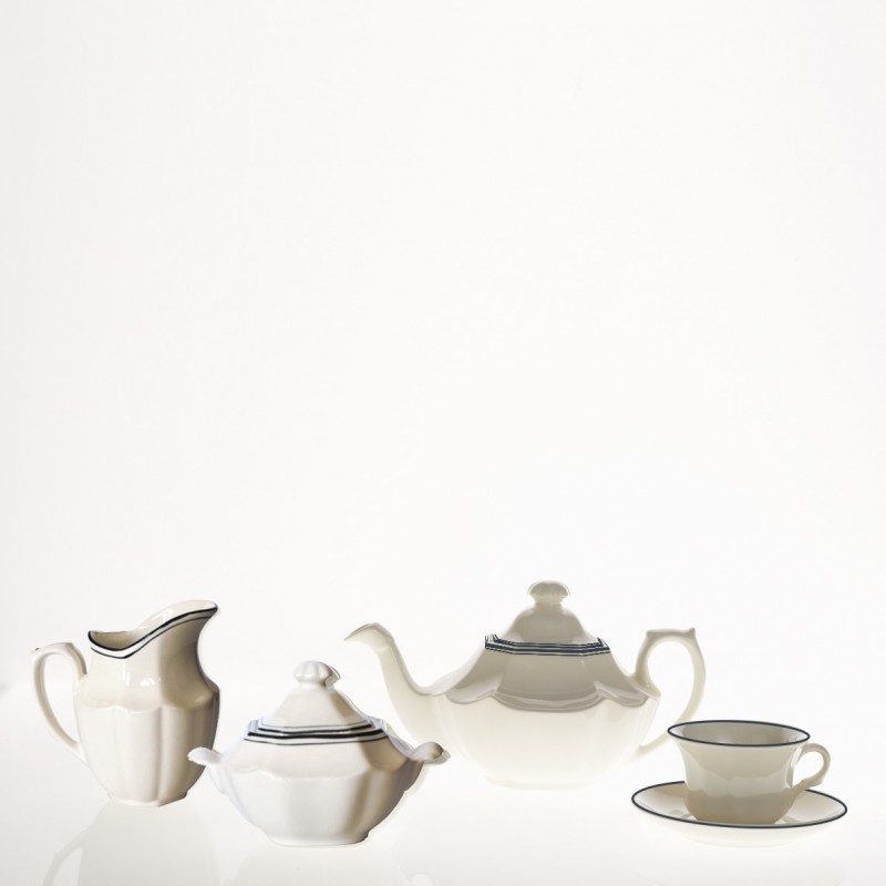 Juego de té de 15 piezas colección Basic Line Blue