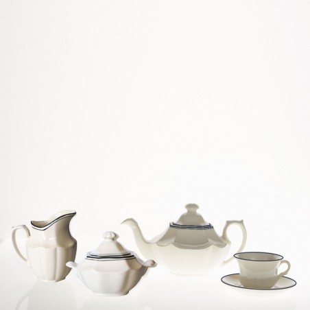 Juego de té de 27 piezas colección Basic Line Blue