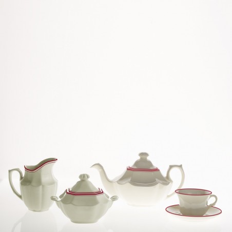 Juego de té de 27 piezas colección Basic Line Red