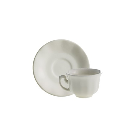TAZA CAFE CON PLATILLO AURORA BLANCA