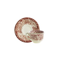 TAZA TE CON PLATILLO 202 ROSA