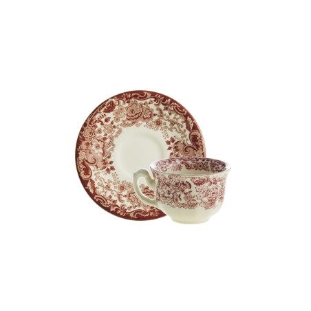 TAZA TE CON PLATILLO 202 ROSA