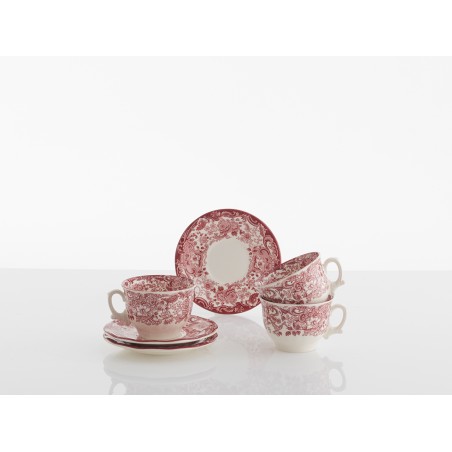 TAZA DESAYUNO CON PLATILLO 202 ROSA