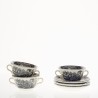 TAZA CONSOME CON PLATILLO NEGRO VISTAS