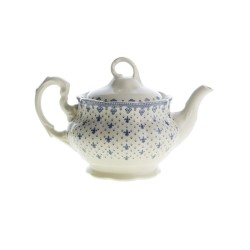 Tetera Tapa Flor de Lis Azul