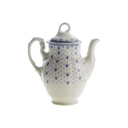 Cafetera Cuerpo Flor de Lis Azul