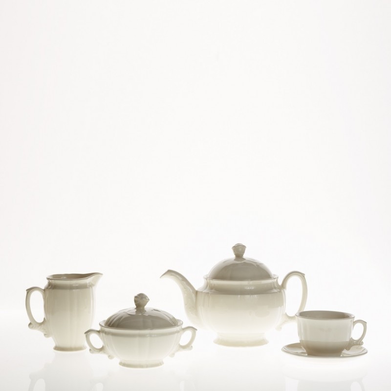 Juego de té de 27 piezas colección Imperio Blanca
