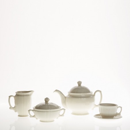 Juego de té de 15 piezas colección Imperio Blanca