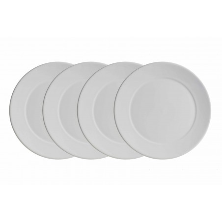 Set de 4 bajo-platos colección Ochavada Blanca