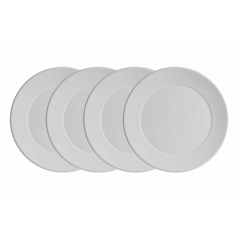 Set de 4 bajo-platos colección Imperio Blanca