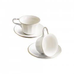 Juego de té para 2 servicios colección Odette Gold