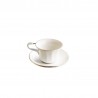 Set de 4 tazas de té con platillos colección Odette Gold