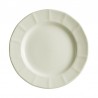 Set de 4 platos llanos 28 cm colección Ochavada Blanca