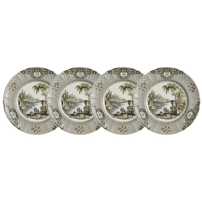 Set de 4 platos de postre colección Atenea