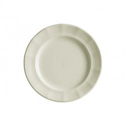 Set de 4 platos de postre colección Ochavada Blanca
