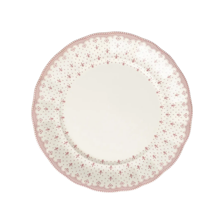 Flor de Lis Rosa Round Platter