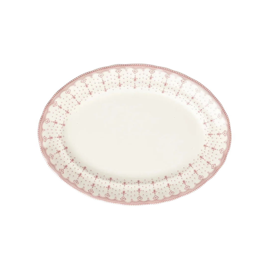 Flor de Lis Rosa Large Platter