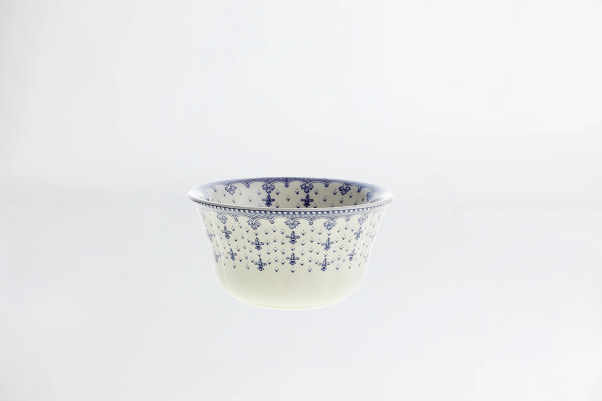 Flor de Lis Azul Small Bowl
