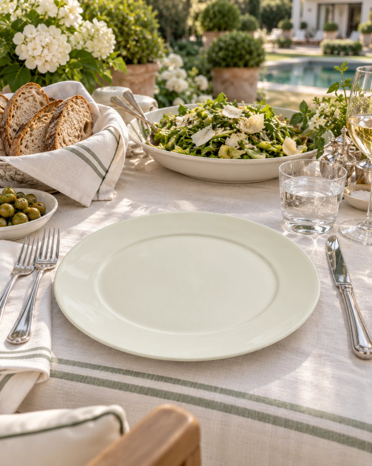 White Charger Plate