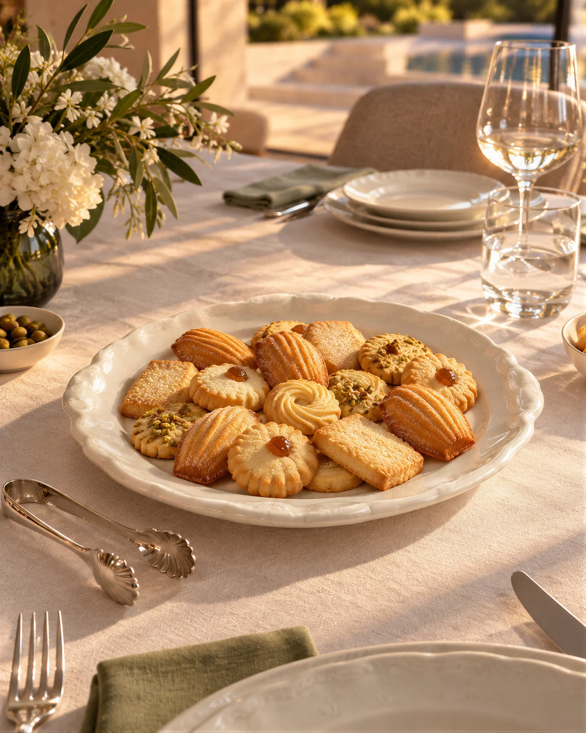 Aurora Blanca Pastry Tray