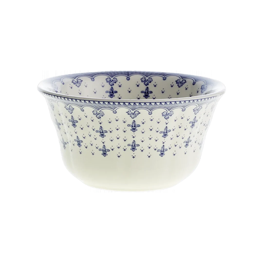 Flor de Lis Azul Small Bowl