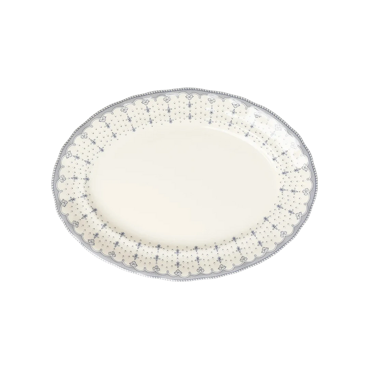 Flor de Lis Azul Large Platter