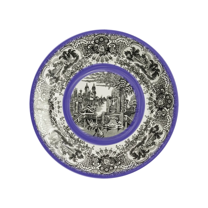 N. Vistas Azul A. Stewart Round Platter