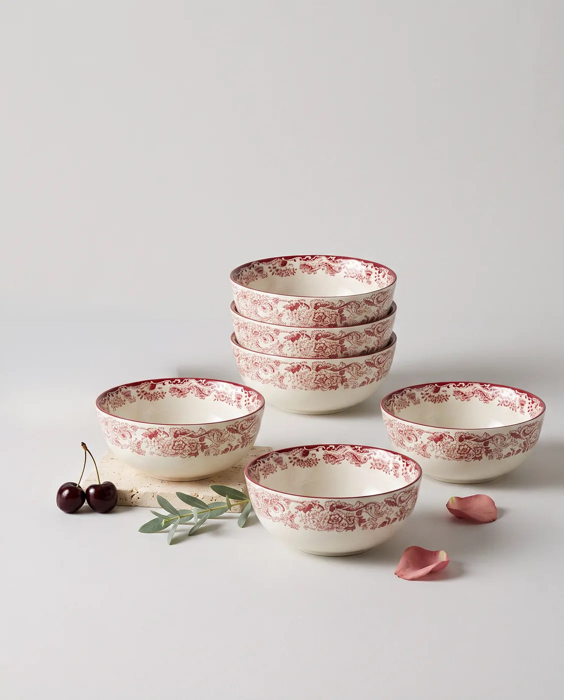 202 Rosa Set of 6 Mini Bowls — La Cartuja de Sevilla