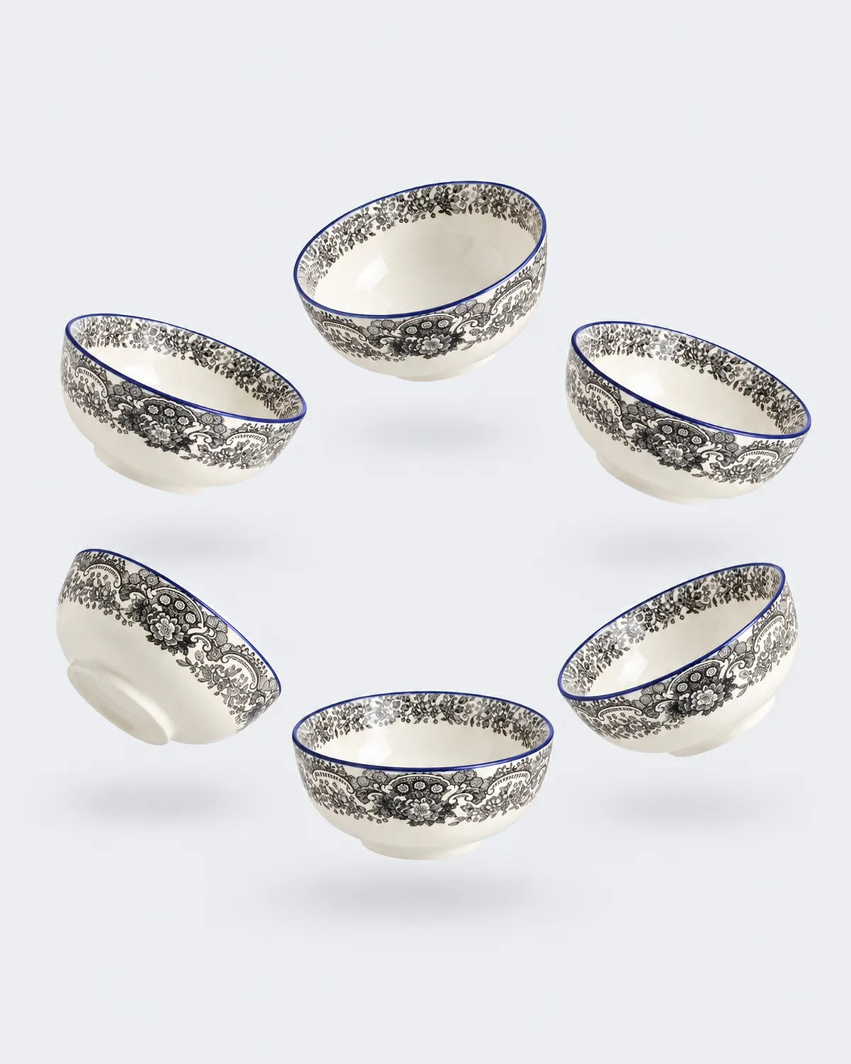 N. Vistas Azul A. Stewart Set of 6 Mini Bowls
